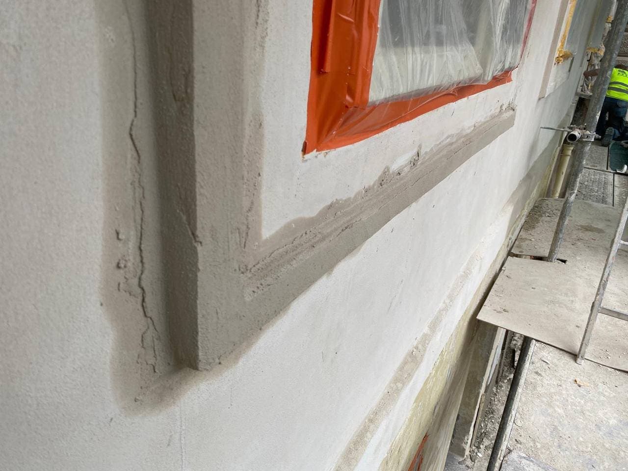 Restoring the stucco window surrounds